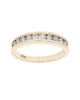 Channel Set Diamond Band in Gold